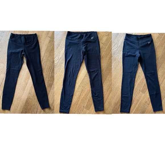 Nike Pants - Lot of 3 Nike Dri-Fit black athletic leggings in great condition size medium M